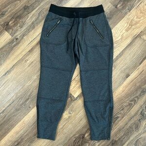 Athleta Joggers Womens Grey/Black Athleisure Travel Sz SP